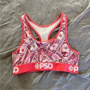 PSD Pink Money Print Bra